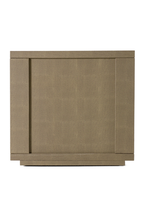 Beige Shagreen 3-Drawer Nightstand | OROA Modern Lois | Oroa.com