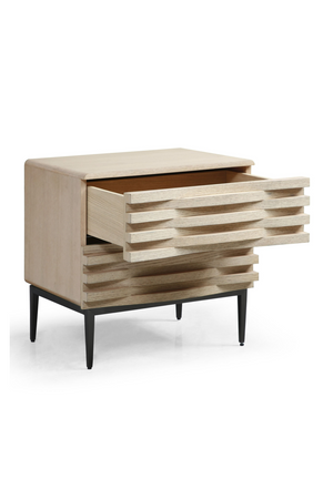Natural Oak 2-Drawer Nightstand | OROA Modern Larkspur | Oroa.com