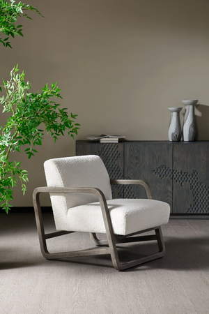 Gray Wood Framed Accent Chair | OROA Modern Wilber | Oroa.com