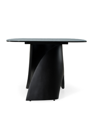 Gray Wave Glass Dining Table | OROA Modern Neptune | Oroa.com