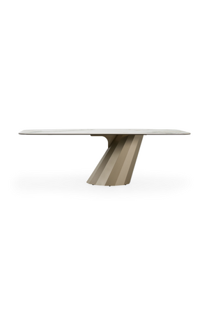  Angled Base Ceramic Dining Table | Oroa.com