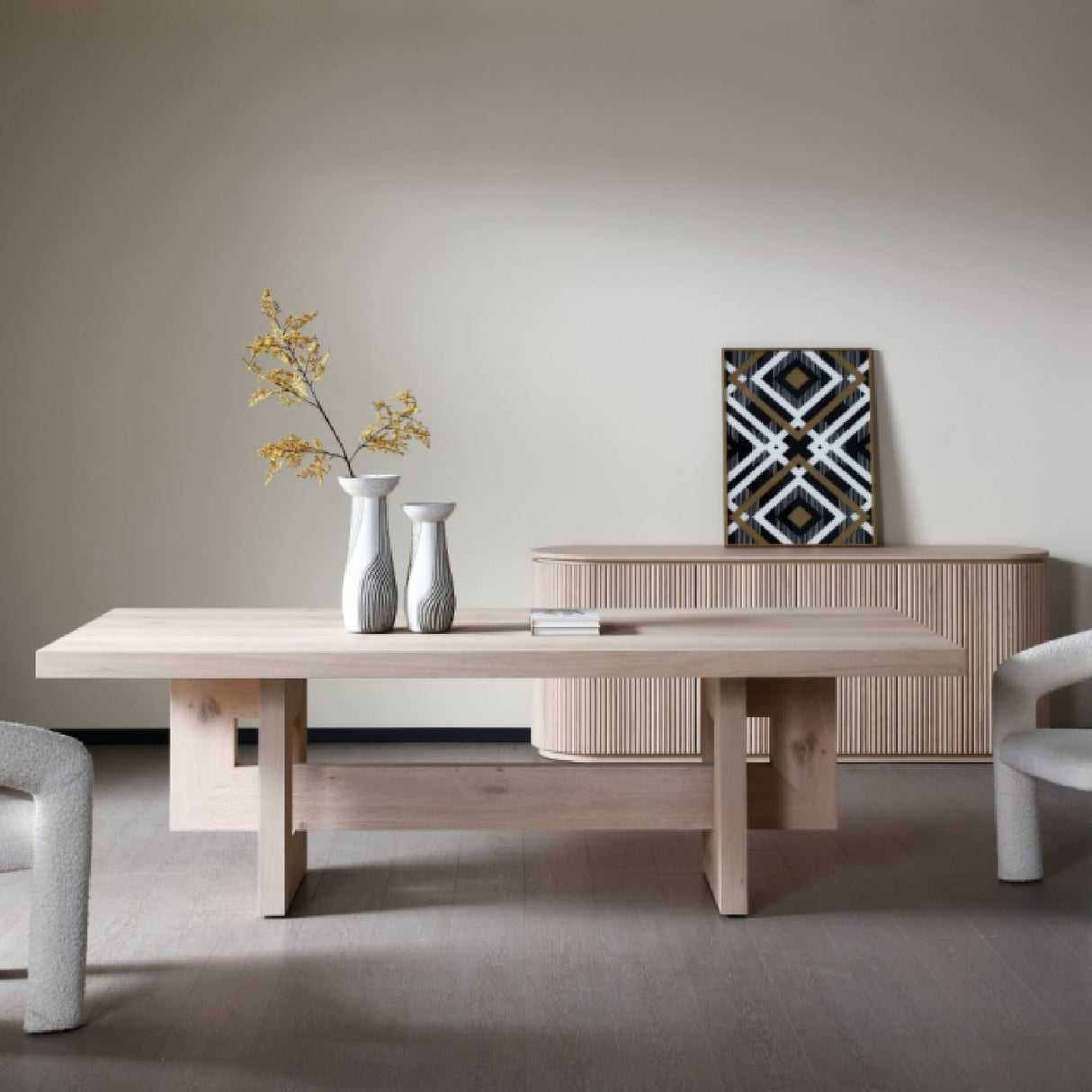   Natural White Oak Dining Table | Oroa.com