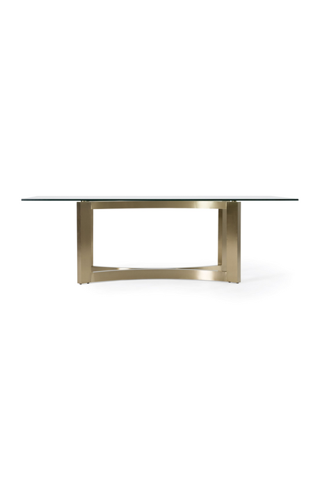 Brushed Brass Base Dining Table | OROA Modern Mingus | Oroa.com