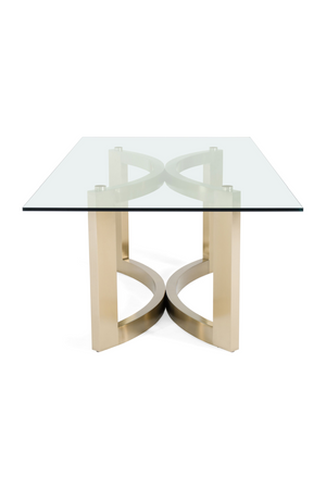 Brushed Brass Base Dining Table | OROA Modern Mingus | Oroa.com
