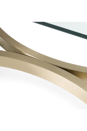 Brushed Brass Base Dining Table | OROA Modern Mingus | Oroa.com