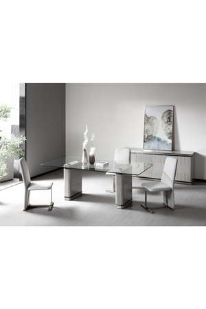 Tempered Glass Dining Table | OROA Modern T2397 | Oroa.com