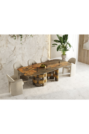 Dark Ceramic Dining Table | OROA Modern Falzone | Oroa.com