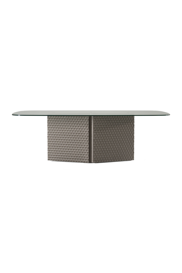 Patterned Silver Dining Table | OROA Modern Raphael | Oroa.com
