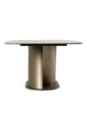 Travertine-Look Finish Dining Table | OROA Modern Kiefer | Oroa.com