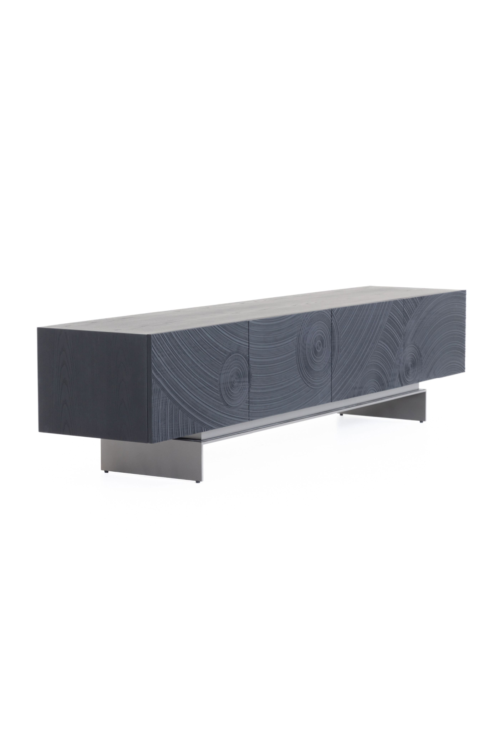 Black Ash 4-Door TV Stand | OROA Modern Cirque | Oroa.com