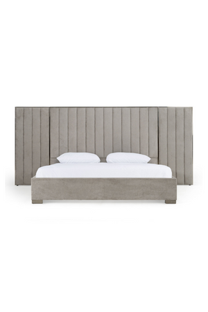 Gray Panel Headboard Queen Bed | OROA Modern Buckley | Oroa.com