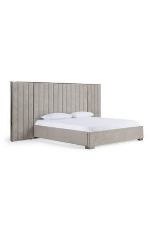 Gray Panel Headboard Queen Bed | OROA Modern Buckley | Oroa.com