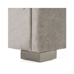   Gray Panel Headboard Queen Bed | Oroa.com