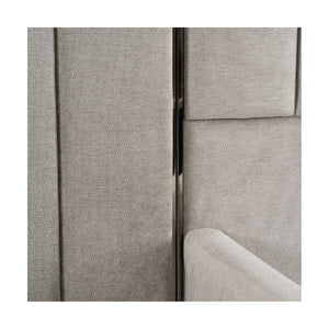   Gray Panel Headboard Queen Bed | Oroa.com