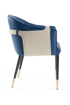 Blue Vegan Leather Dining Chair | OROA Modern Calderon | Oroa.com