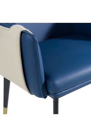 Blue Vegan Leather Dining Chair | OROA Modern Calderon | Oroa.com