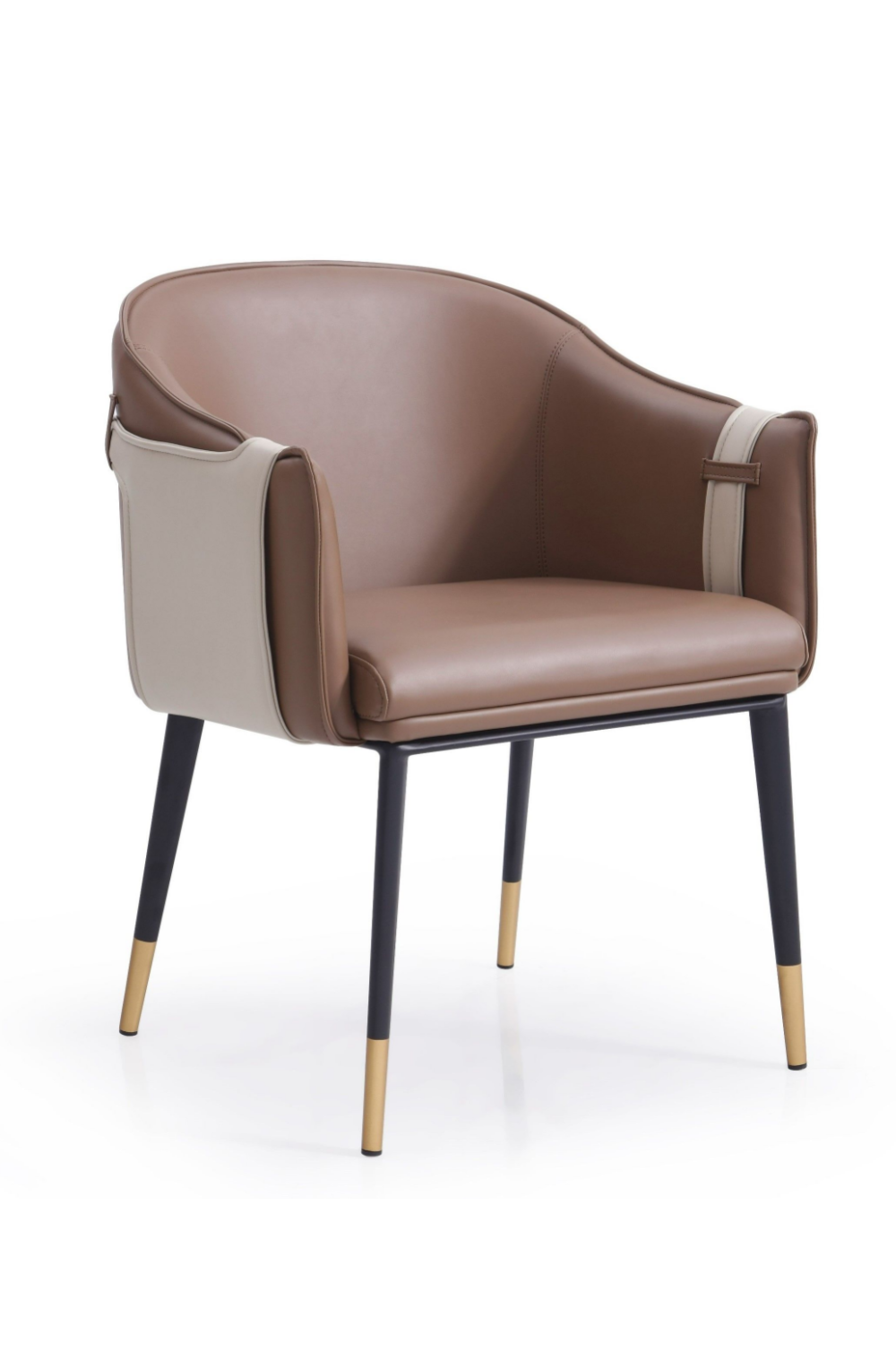 Two-Toned Vegan Leather Dining Chair | OROA Modern Calder | Oroa.com