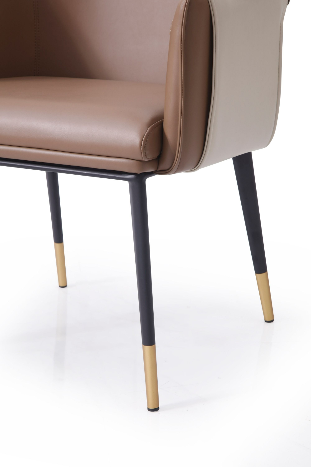 Two-Toned Vegan Leather Dining Chair | OROA Modern Calder | Oroa.com
