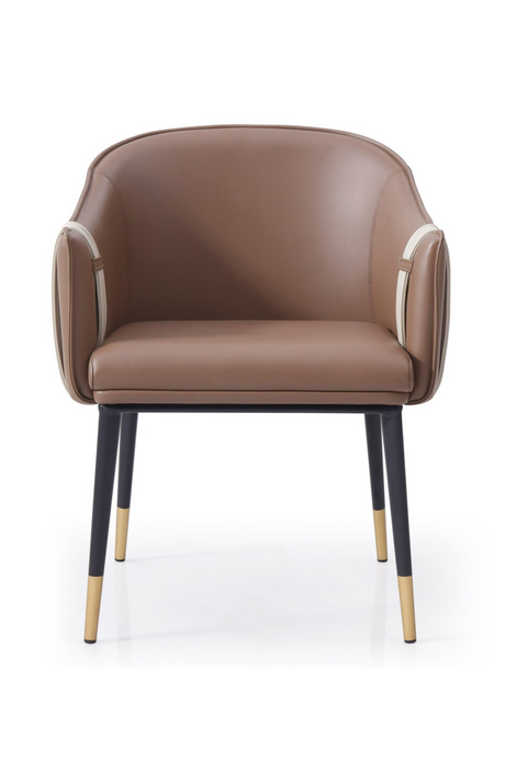 Two-Toned Vegan Leather Dining Chair | OROA Modern Calder | Oroa.com