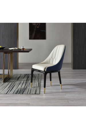 Beige and Blue Dining Chair | OROA Modern Marco | Oroatrade.com