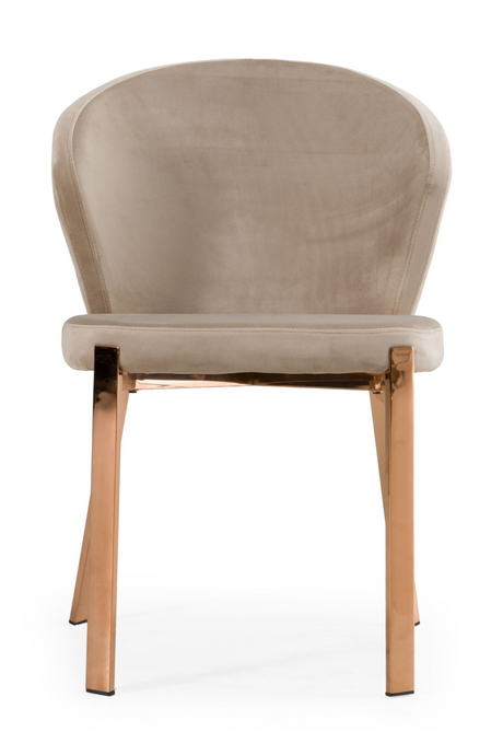 Velvet Shell Dining Chairs (2) | OROA Modern Nadia | Oroa.com