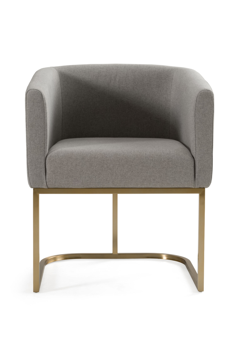 U-Shaped Brass Base Dining Chair | OROA Modern Yukon | Oroa.com