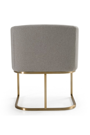 U-Shaped Brass Base Dining Chair | OROA Modern Yukon | Oroa.com