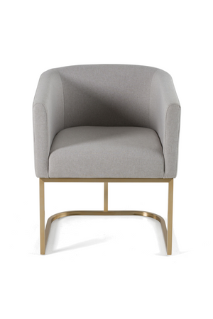 U-Shaped Brass Base Dining Chair | OROA Modern Yukon | Oroa.com