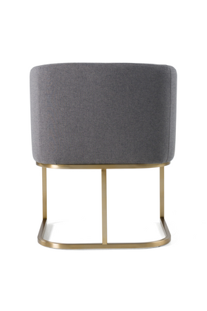 U-Shaped Brass Base Dining Chair | OROA Modern Yukon | Oroa.com