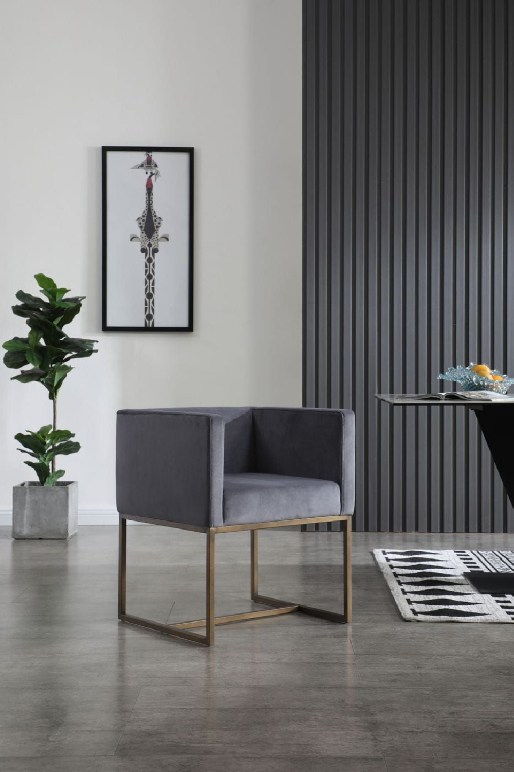 Square Tuxedo Arm Dining Chair | OROA Modern Marty | Oroa.com