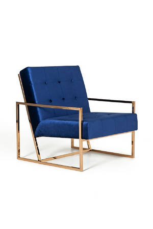 Blue Tufted Accent Chair | OROA Modern Samara | Oroa.com