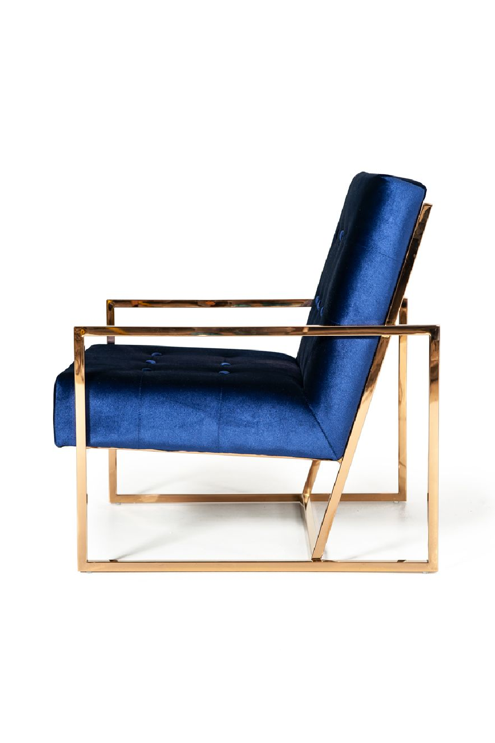 Blue Tufted Accent Chair | OROA Modern Samara | Oroa.com