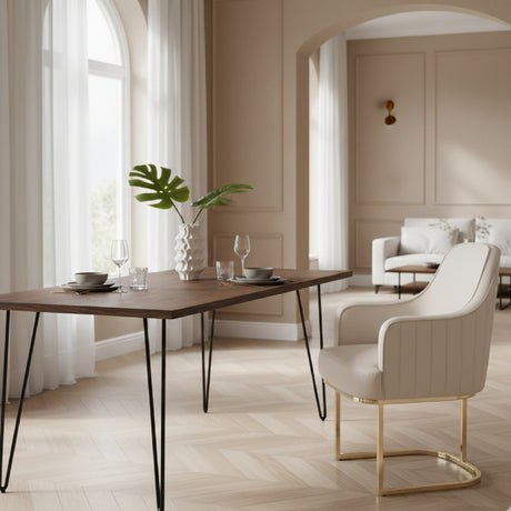 Gray Sloped-Back Dining Chair | OROA Modern Tyler