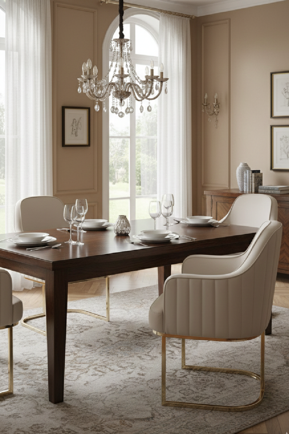 Gray Sloped-Back Dining Chair | OROA Modern Tyler | Oroa.com