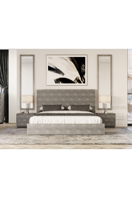 Dark Shagreen Bed | OROA Modern Dynasty | Oroa.com