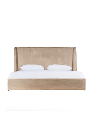 Taupe Microfiber Bed | OROA Modern Roma | Oroa.com