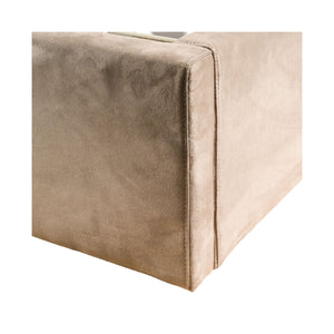 Taupe Microfiber Bed | OROA Modern Roma | Oroa.com