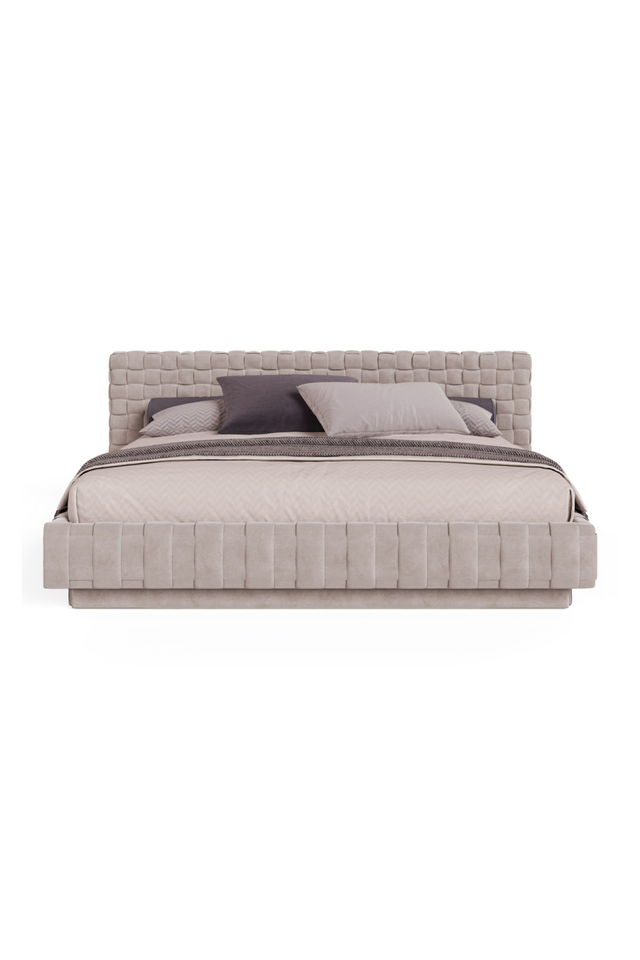 Gray Velvet Bed | OROA Modern Concord | Oroa.com