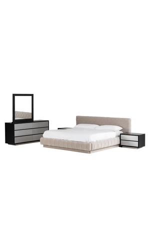 Gray Velvet Bed | OROA Modern Concord | Oroa.com