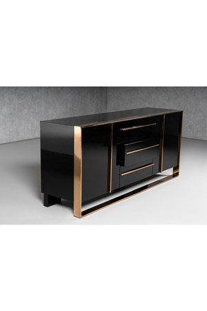 Black Gloss Sideboard | OROA Modern Cartier | Oroa.com
