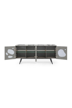 Matte Gray 4-Door Sideboard | OROA Modern Fontana | Oroa.com