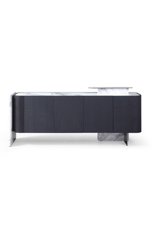 Black Oak 4-Door Sideboard | OROA Modern Broxburn | Oroa.com