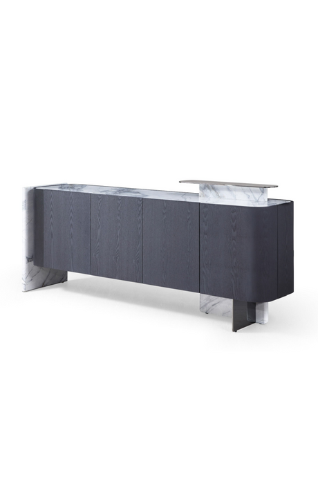 Black Oak 4-Door Sideboard | OROA Modern Broxburn | Oroa.com