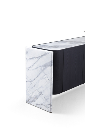 Black Oak 4-Door Sideboard | OROA Modern Broxburn | Oroa.com