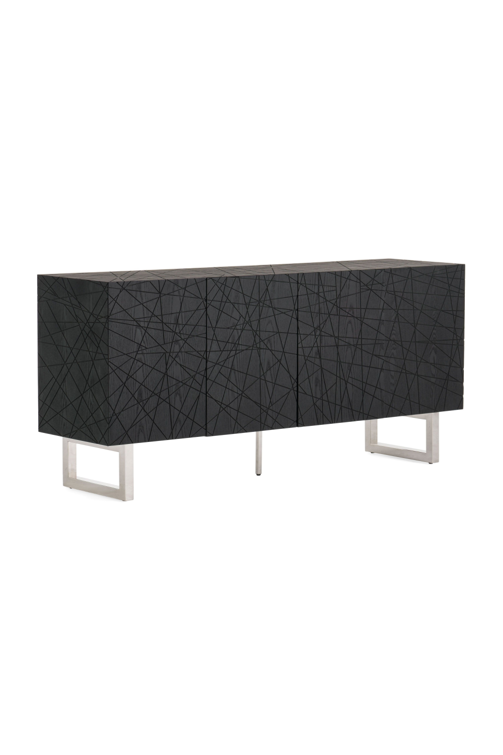 Black Ash 4-Door Sideboard | OROA Modern Kenda | Oroa.com