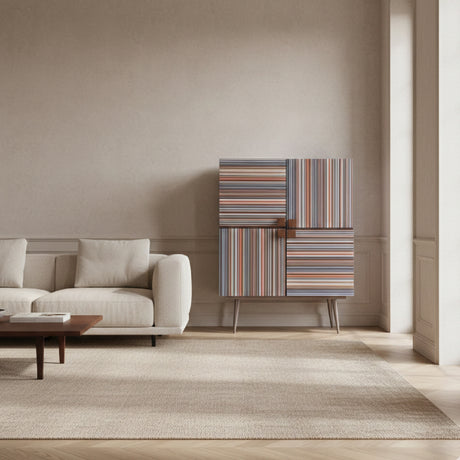   Multicolored 4-Door Wine Cabinet | Oroa.com