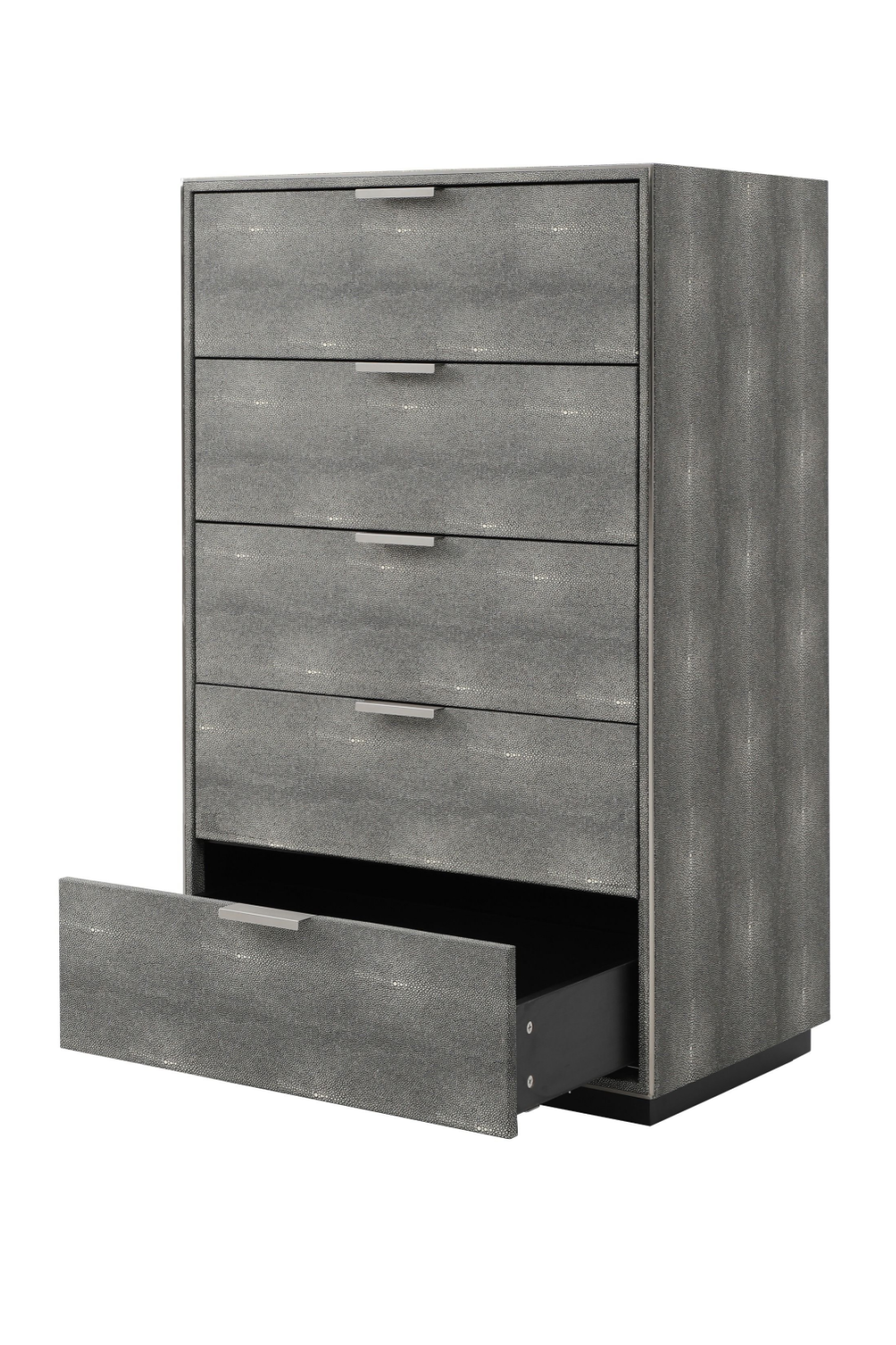 Dark Shagreen 5-Drawer Chest | OROA Modern Dynasty | Oroa.com