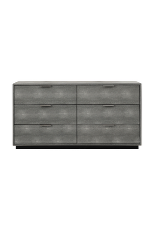 Dark Shagreen 6-Drawer Dresser | OROA Modern Dynasty | Oroa.com