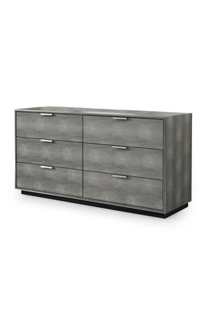 Dark Shagreen 6-Drawer Dresser | OROA Modern Dynasty | Oroa.com