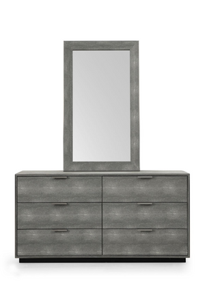 Dark Shagreen 6-Drawer Dresser | OROA Modern Dynasty | Oroa.com